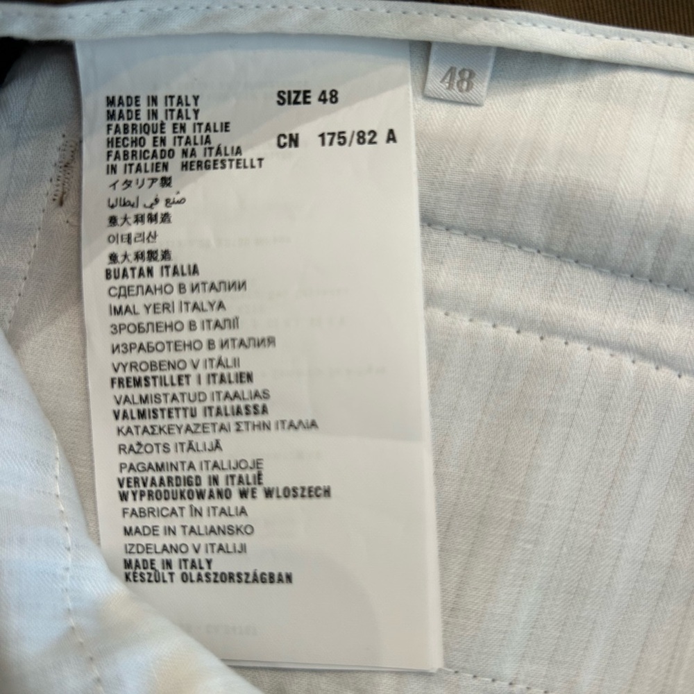 Prada Cotton Stretch Straight Leg Pant Size 48 Italy 12 US - Picture 6 of 13